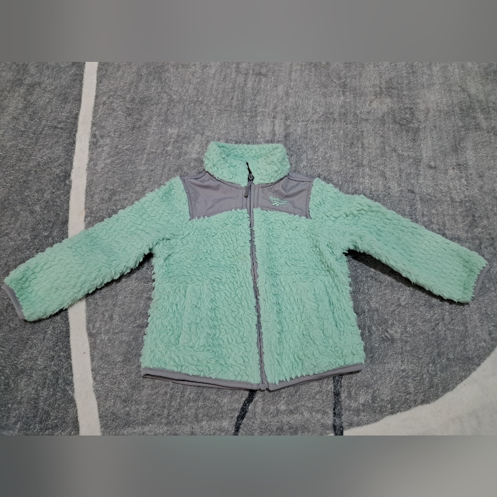 Reebok Kids Mint and Gray Puffer Jacket